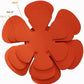 Hotel Placemat Heat Insulation Flower Shape Durable Polyester Fiber