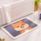 Bathroom mat Absorbent Faux Cashmere Non-Slip Backing