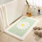 Bathroom mat Absorbent Faux Cashmere Non-Slip Backing