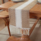 Table Runner Cotton Knot Tassel for Dining and Hotel Decor