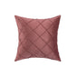 Velvet Cushion Covers Pleated Checked Plaid