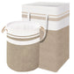 Dirty Laundry Basket Waterproof Canvas Foldable Large Capacity