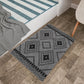 Door Mat Grey Polyester