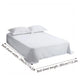 King Flat Sheet White Cotton Crisp Breathable