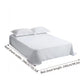 Double Flat Sheet White Cotton Shrink-Resistant