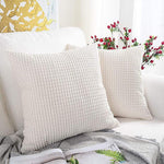 White European Pillowcase - 45x45 Plain Solid Color Decorative Cushion Cover