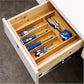 Bamboo Cutlery Tray Kitchen Drawer Storage