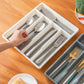 Cutlery Tray with 5 Compartments Durable Plastic for Kitchen Organization