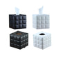 Tissue Box PU Leather Square Design Waterproof Bottom for Hotels