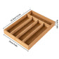 Bamboo Cutlery Tray Kitchen Drawer Storage