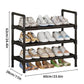 3-Tier Metal Shoe Rack