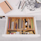 Bamboo Cutlery Tray Kitchen Drawer Storage