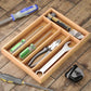 Bamboo Cutlery Tray Kitchen Drawer Storage