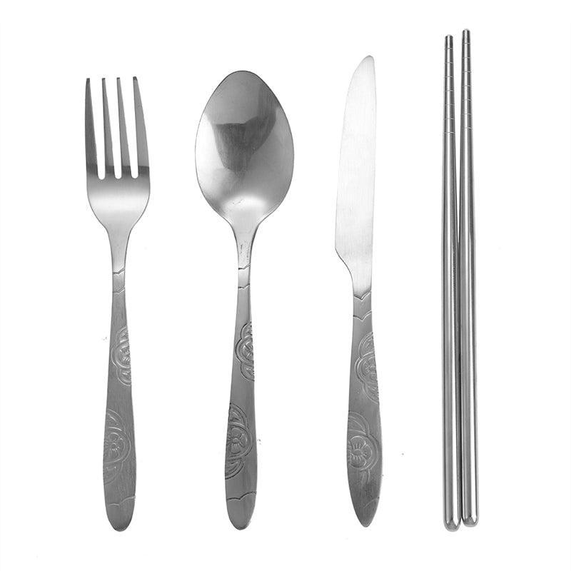 Cutlery Sets Stainless Steel With Compact Case