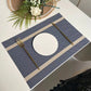 Placemats Blue horizontal stripe