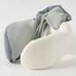 Close-up view of the Neck Pillow's ice silk fabric and memory foam filling for superior comfort.